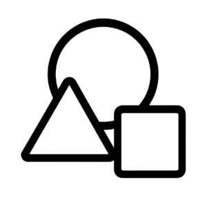 simple shapes pictogram